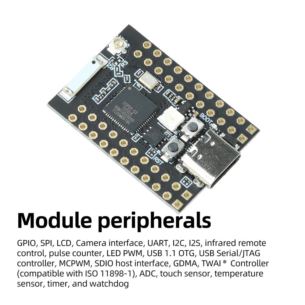 Esp32-s3-n16r8 2,4 ГГц Wi-Fi Bluetooth 5.0 Плата разработки Модуль МКУ 16 МБ Чип S3R8 Порт Type-C Умный ИИ Чат