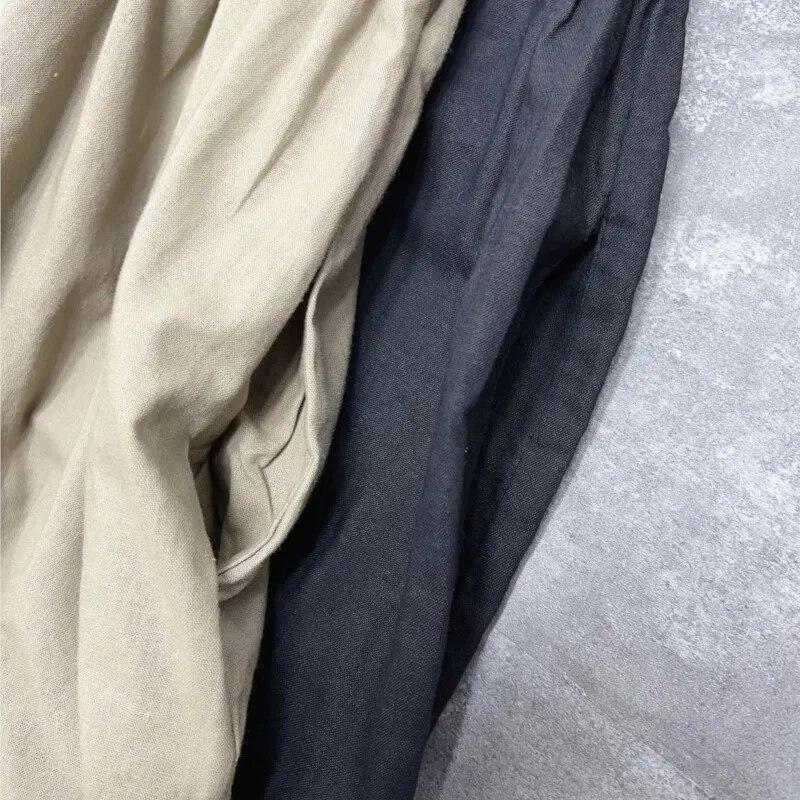 Johnature Японское женское хлопковое платье Mori с рюшами и воротником, винтажное повседневное свободное платье с длинными рукавами и простыми карманами, весеннее платье