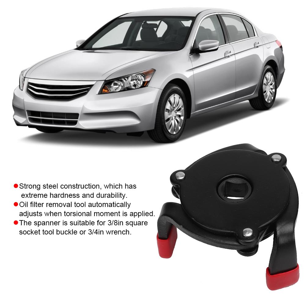 53 108мм Ключ для масляного фильтра 3 губки Регулируемый Съемник Универсальный инструмент для ремонта автомобилей