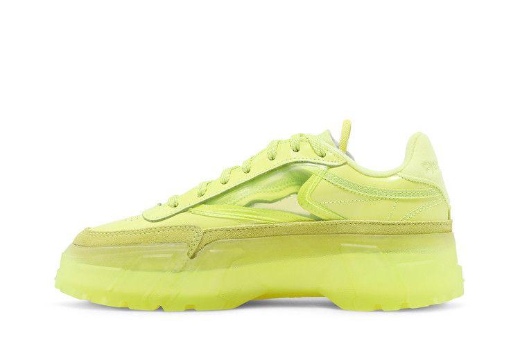 Женские кроссовки Reebok Club C Cardi High Vis Green (Женский) Ярко-зеленый/Высоко-зеленый/Прозрачный