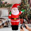 Рождественские надувные изделия Санта из водонепроницаемой ткани с музыкой для вечеринки на лужайке во дворе