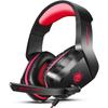 H1 Gaming Headset for PS4/ PS5/ PC/ Laptop, Stereo Over Ear Gaming Headphones with Noise-Canceling Mic