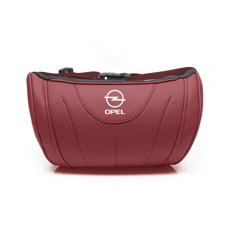 Opel Автомобильная подушка для шеи Кожаная Дышащая Мягкая Аксессуары для подголовника Для Corsa Vivaro Junior D Astra Adam OPC Vectra H G C Zafira A