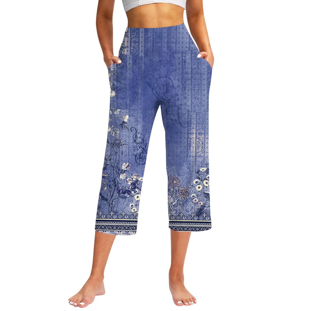 Женские повседневные брюки с карманами и высокой талией, спортивные штаны Seven Pants