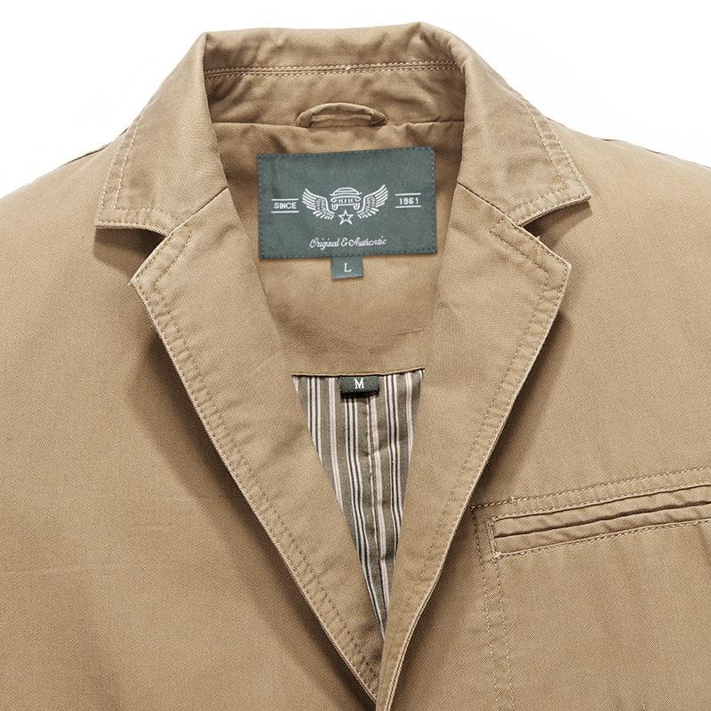 Мужская куртка большого размера для повседневного делового стиля, однобортная, солнцезащитная, однослойная, в стиле ретро