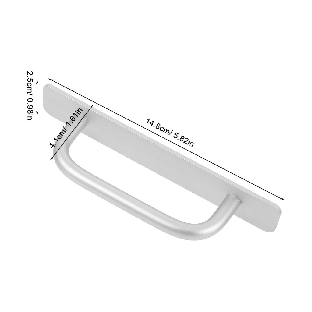 2Pcs Sliding Door Pulls Aluminum Alloy No-Drill Cabinet Handles Balcony Door Drawer Pulls Secure Grip Cabinet Handles
