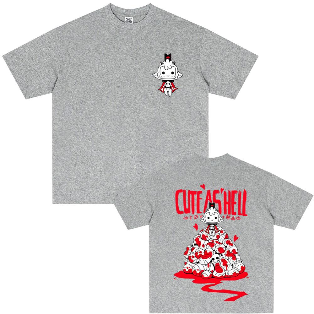 Game Cult of The Lamb Graphic Tshirt Unisex Women Otaku Lover Short Sleeve Tshirts Unisex Casual High Quality Soft Cotton Tshirt