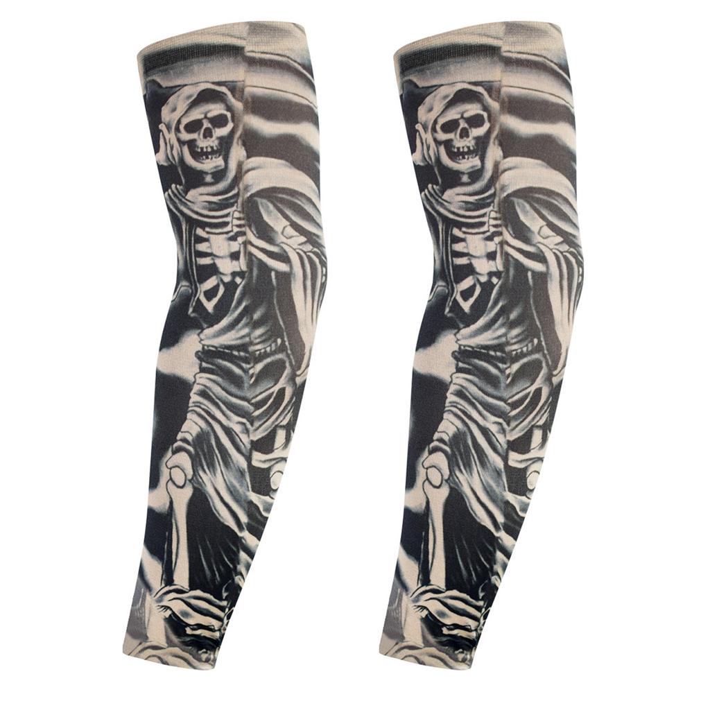Simulation Tattoo Arm Sleeves Sunproof Arm Covers for Outdoor Enthusiasts Sport Accessory Driving Cycling Arm Protectors