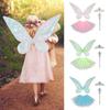 Halloween Costume Butterfly Fairy Wings Sparkle Dress Up Props Set  Costume Cosplay