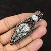 Древо жизни опаловый дендрит драгоценный камень кулон медная проволока обернутый кулон ювелирные изделия ручной работы дизайнерский кулон лунный камень ювелирные изделия подарок для друга