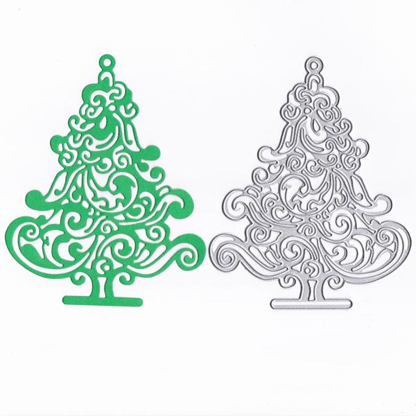 Модная креативная рождественская елка трафаретная бумага для резки DIY ремесло скрапбукинг аксессуар