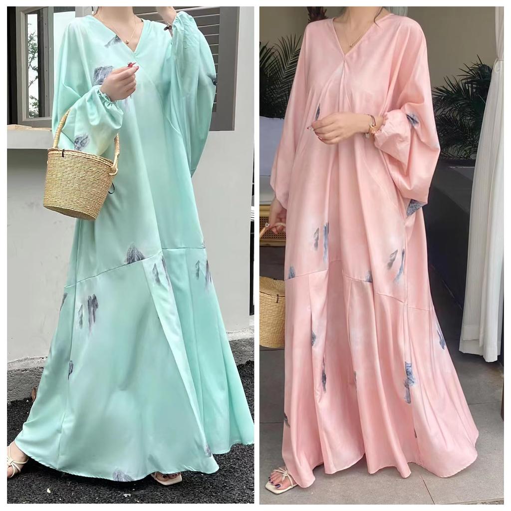 Летнее Длинное Длинное Элегантное и Доступно в Плюс Свободное Повседневное [MSFQSNB] Женское Платье, Рукав, V-образный вырез, Длина, Милое, Размеры, Посадка, Стройнящее, Стильное,