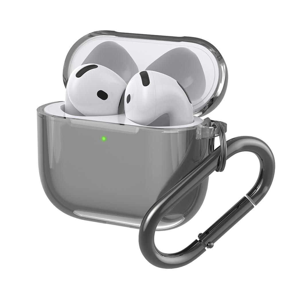 Прозрачный защитный чехол для AirPods 4, ТПУ чехол для наушников, противоударный чехол для беспроводных наушников с брелоком для Apple Airpods 4