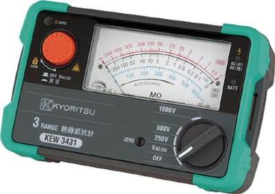Kyoritsu Electrical Instruments QMEG измеритель сопротивления изоляции (КЁРИЦУ) 3-диапазонный (250В/500В/1000В) модель.3431