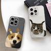 Забавный чехол для телефона с кошкой и собакой в косичках для пар Для iPhone 16 e 15 14 13 12 11 Pro Max Plus Mini X XS XR SE 2020 2022 Funda Coque