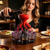 Диспенсер для вина, форма осьминога, с 6/8 отсеками-щупальцами, емкость для напитков, забавный аксессуар для бара, инструмент для коктейлей для вечеринок и встреч