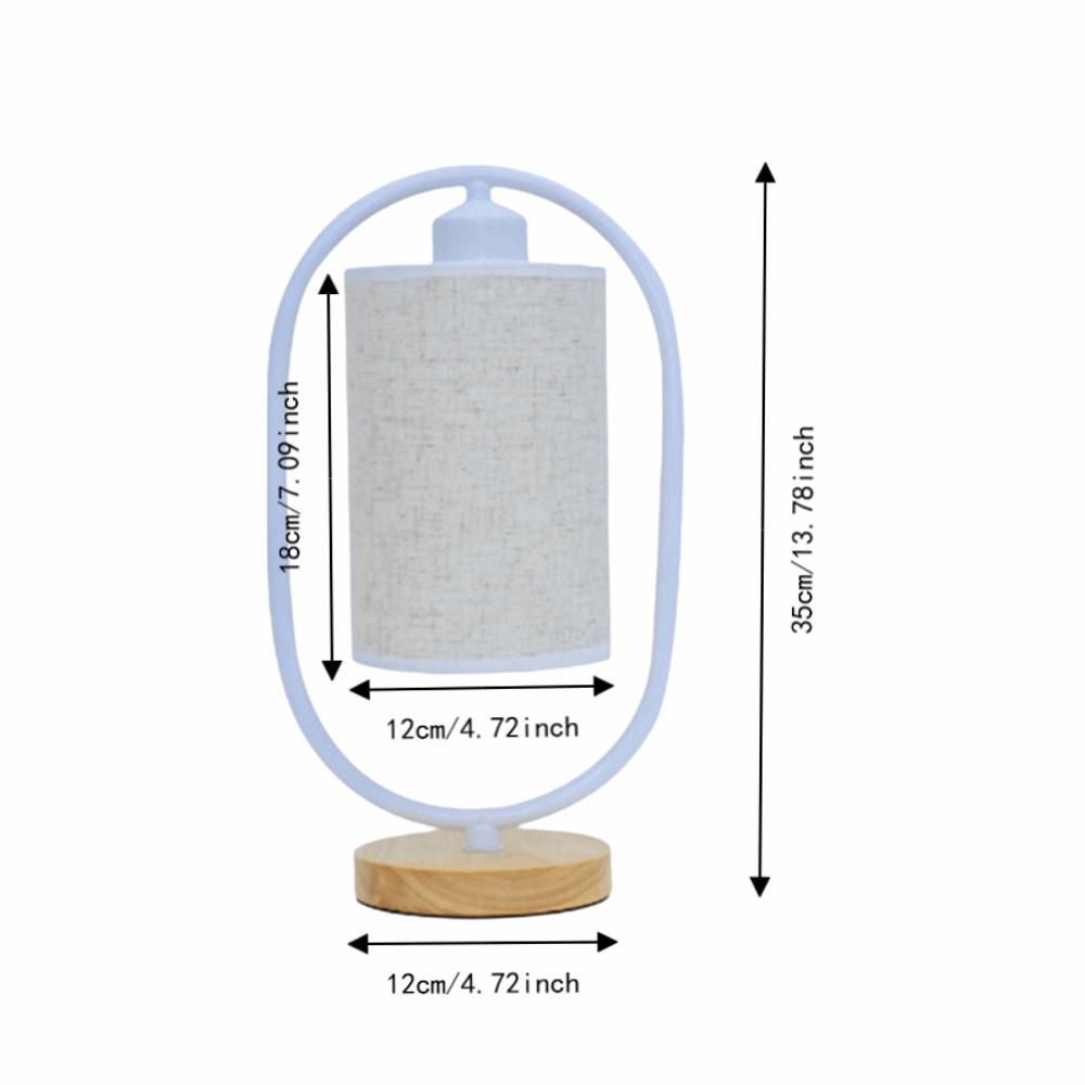 Dimmable Bedside Lamp 3 Color Temperature LED Desk Lamp Retro Table Lamp  Home