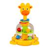 Kids Cartoon Giraffe Press Toy Rotating Jumping Ball Press Tiger Toy Toddlers Boys Girls Interactive Educational Animal Spinner Toy