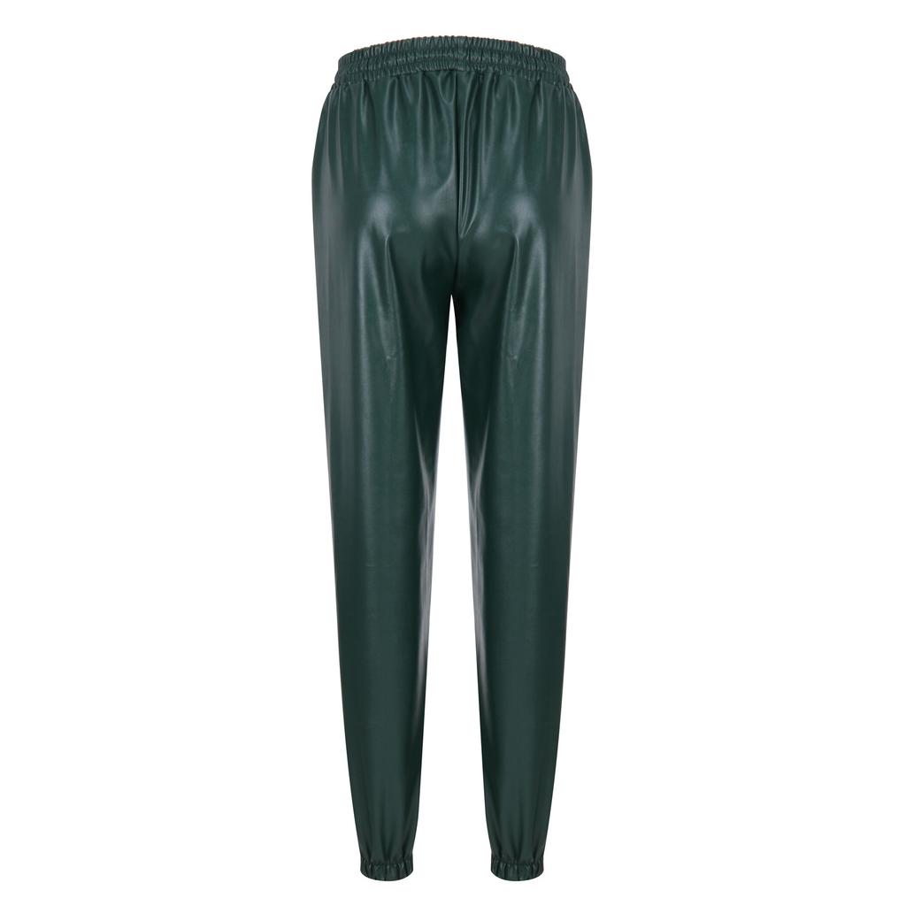 Женские повседневные брюки Harlan Ninth из твердой кожи с тонким шнурком и высокой талией