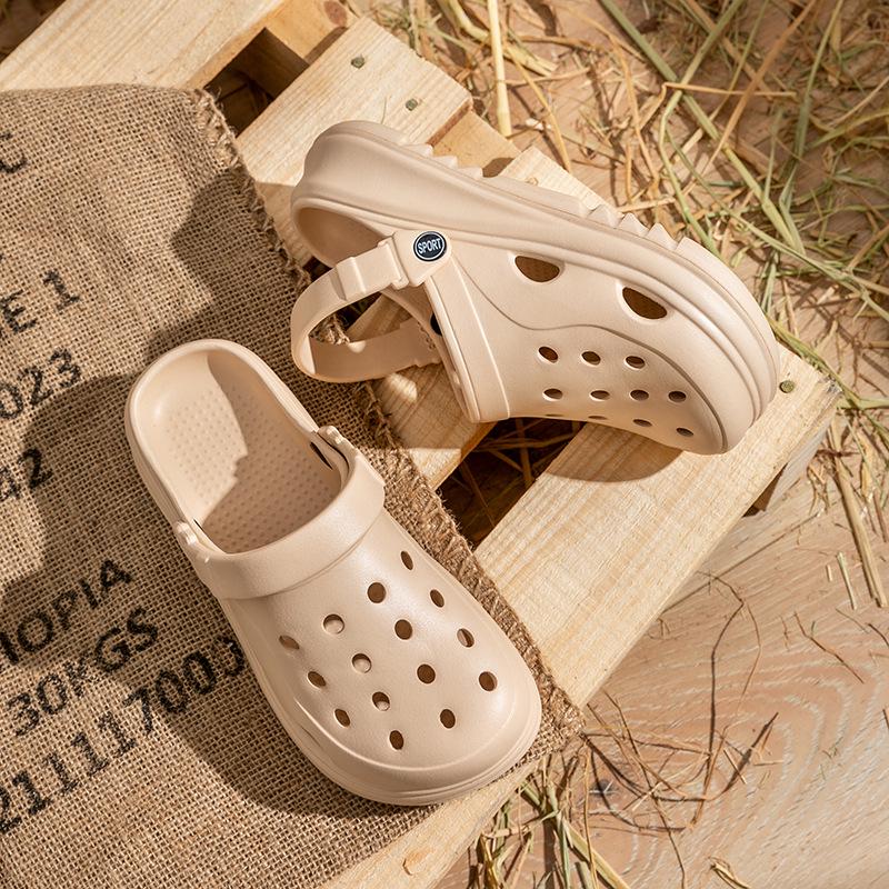 Женские садовые клоги на толстой подошве с нескользящей подошвой - Съемный комфорт для лета, пляжа и улицы