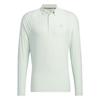 Golf Soft Comfortable Logo Long Sleeve Polo Shirt Men Tops Linen-Green HG1766