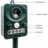 Solar Ultrasonic Animal Repr Outdoor Home Guard Deterrent To Protect Your