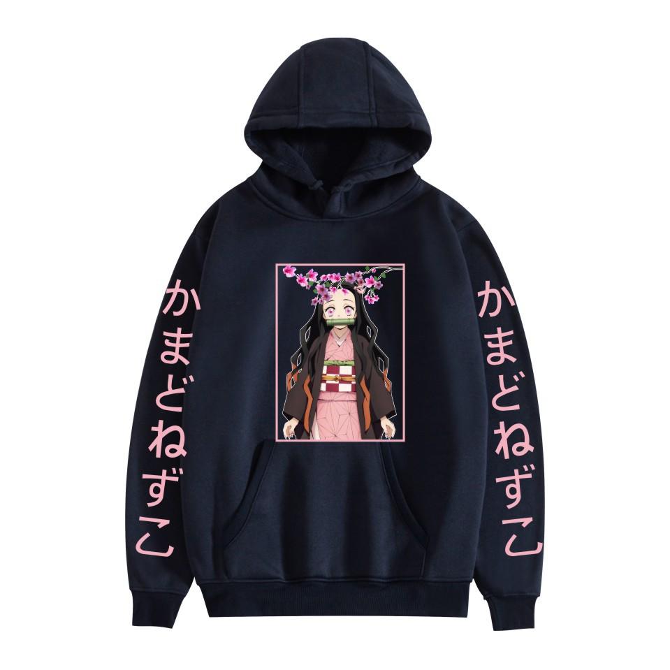 Толстовки Kimetsu No Yaiba Demon Slayer с принтом в стиле аниме Kamado Nezuko Harajuku Hoodie Unisex Y2k Clothing Sudadera