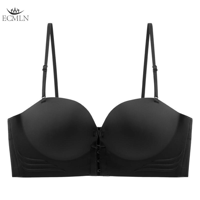 Застежка спереди, маленькая грудь, женский бюстгальтер, толстая губка, девушка, мягкое беспроводное нижнее белье, женское нижнее белье, бюстгальтер с эффектом пуш-ап