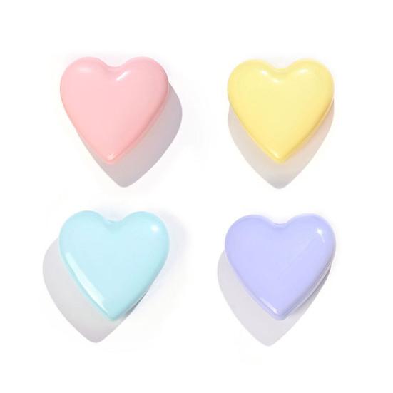 Расческа Love Heart с зеркалом 2-в-1, мягкая щетина, массаж кожи головы, складная портативная антистатическая