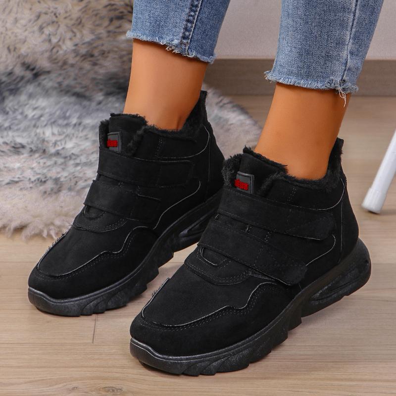Новые модные хлопковые туфли осень-зима Женские мокасины на толстой подошве Повседневные удобные теплые туфли Женская нескользящая обувь Zapatos