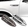 2Pcs Metal Car Body Side Fender Blade Sticker Rear Trunk Decal For JEEP Renegade Patriot Weangler Cherokee Compass CrandCherokee AMV1