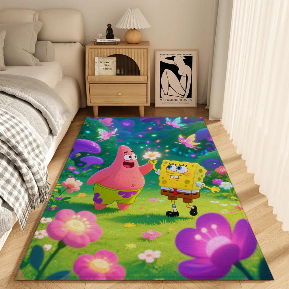 Fashion Entrance Mat Living Room Rugs Decoration S-spongebob Kitchen Carpet Super Absorbent Bathroom Rug Bath Mats Balcony Door