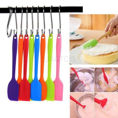 Термостойкие гибкие силиконовые лопатки для торта, скребок для выпечки, кулинария H1L