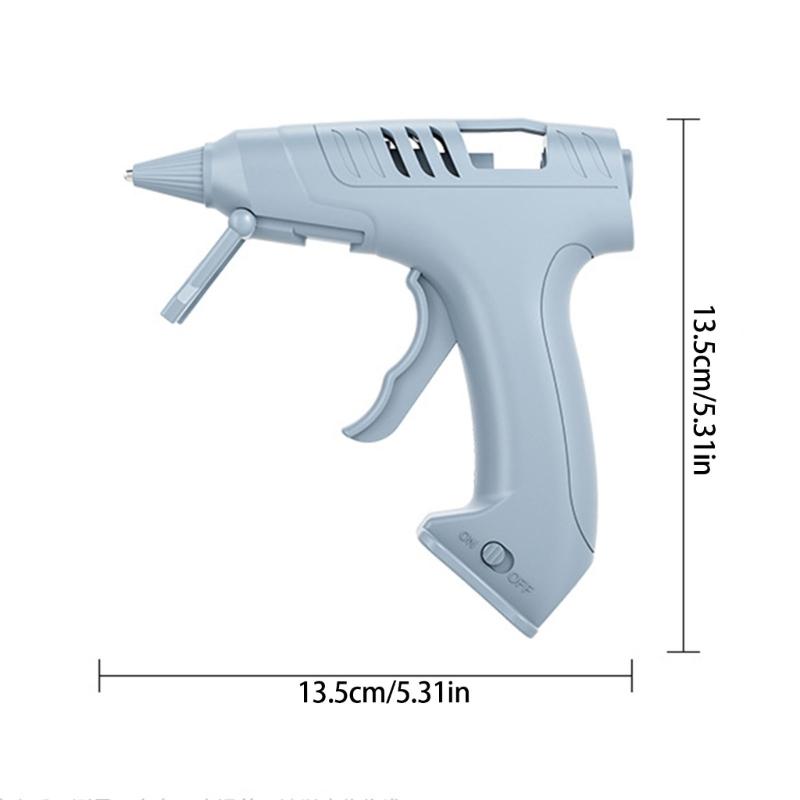 Wireless Hot Glues Guns 2000mAh Battery Fast Preheats 1.5Hs Runtime Silicone Insulated Nozzle Includes 10 Premium Sticks