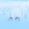 Ocean Style Silver Earrings Feminine Earrings Korean Long Personalized Dolphin-shaped Earrings