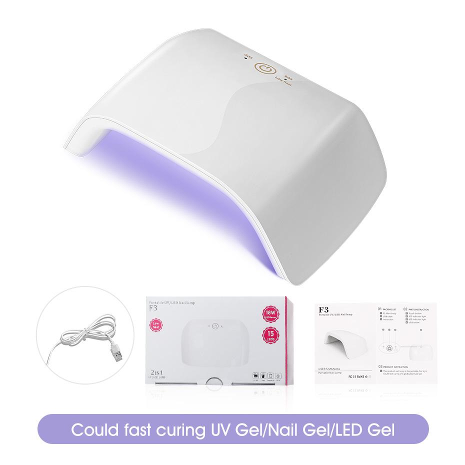 ROSALIND Max 36 Вт светодиодная лампа для сушки ногтей 18 светодиодов УФ-лампа для льда для сушки гель-лака таймер автоматический датчик маникюрные инструменты