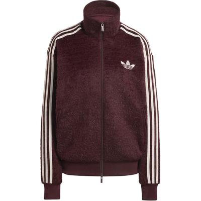 adidas Оригинальная мохеровая спортивная куртка Firebird бордового цвета, унисекс KS0428