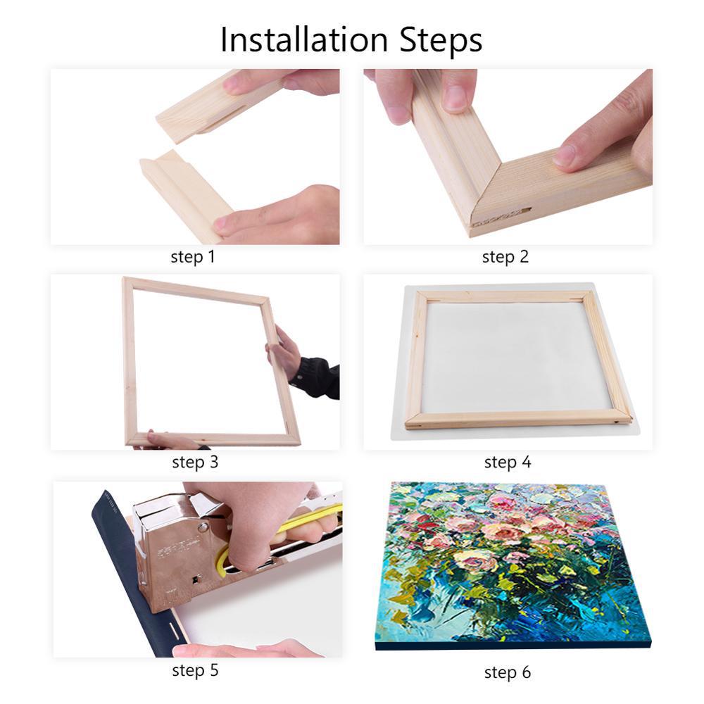 Минималистичная деревянная рама для DIY, масляных и алмазных картин