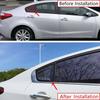 2PCS For KIA Forte K3 2013 2014 2015 2016 2017 2018 Car Front Rear Window Louver Shutter Cover Side Vent Blinds Trim Sticker