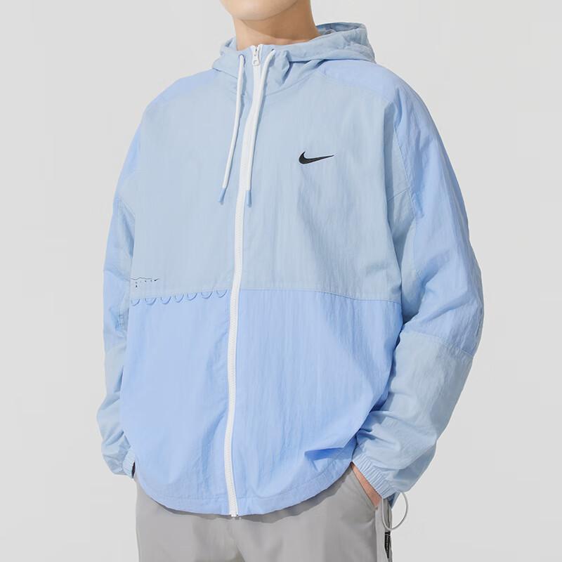 Nike Тренировочная Беговая Спортивная Повседневная Ветровка Мужская Куртка Синяя IF0372-440