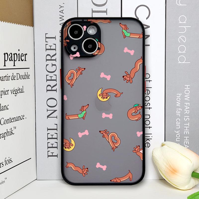 Забавный Мультяшный Такса Милый Рисунок Собаки Чехол для Телефона для Xiaomi Redmi Note 14 Pro Plus 4G 13 12 11 11T 10 Pro+ 9 8 PRO 5G Чехол