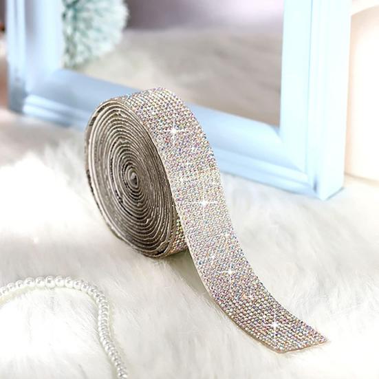 1 рулон 90 см ленты со стразами самоклеящиеся блестящие искусственные кристаллы декоративные ленты одежда