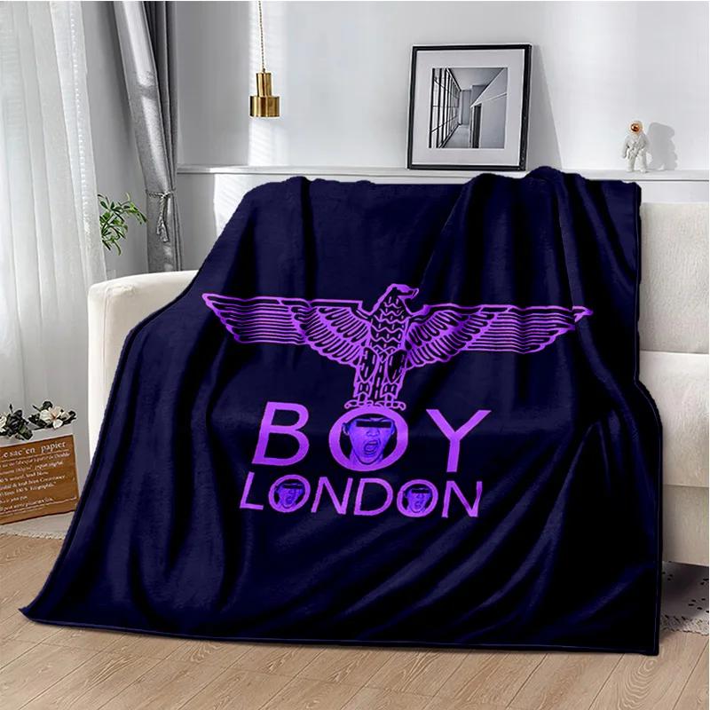Уникальное одеяло в британском панк-стиле с логотипом B-BOY LONDON Eagle, напечатанное на фланели, для дивана, декоративное постельное белье, плед