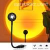 1PC USB Sunset Projector Lamp Atmosphere Lamp Romantic LED Night Light for Bedroom Coffee Store Live Decoration