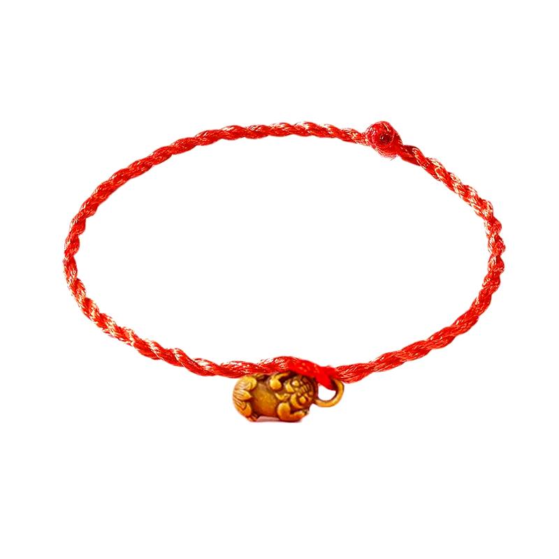 1шт. Браслеты для влюбленных, имитация красного дерева, ювелирные изделия, аксессуары, красная веревка, китайский стиль, вязание, плетение, талисман на удачу, подарок на вечеринку