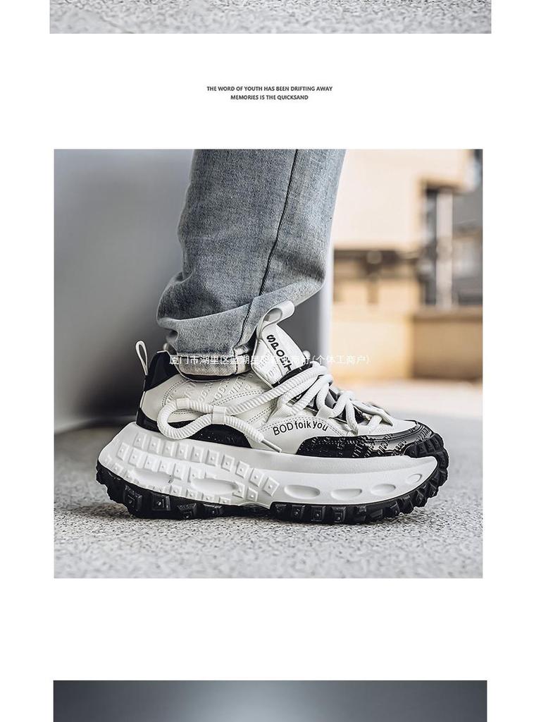 Мужская модная спортивная повседневная обувь - Коллекция Осень 2025 с толстой подошвой для подростков