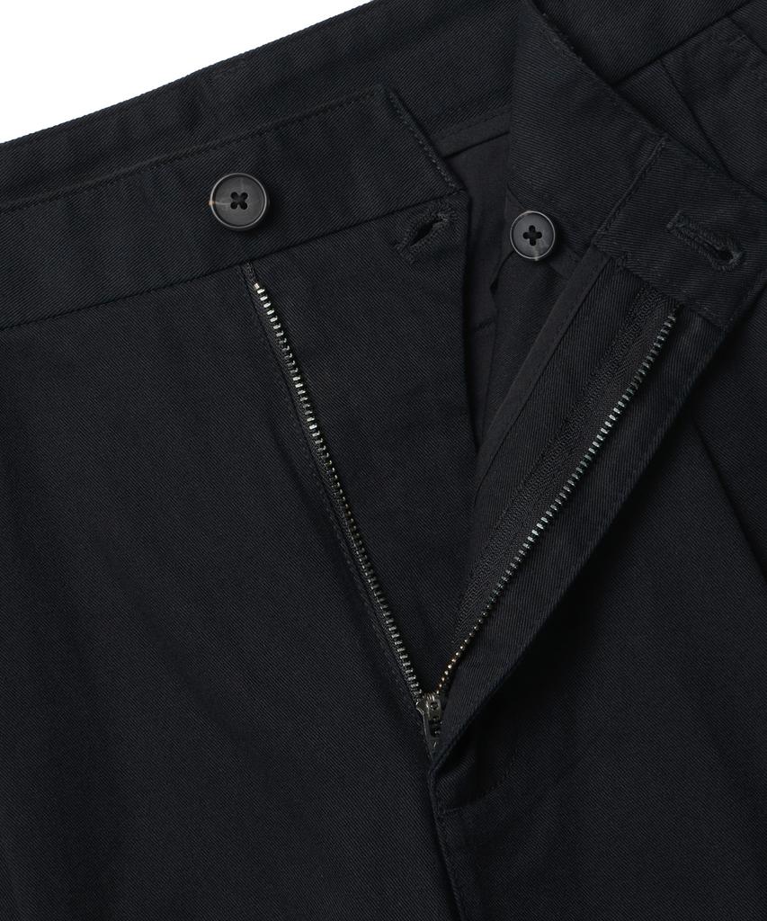 MUSINSA STANDARD Two-Tuck Wide Chino Pants [Black]