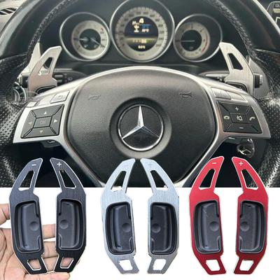 Сплавные лепестки переключения передач для Mercedes Benz A B M-класса W176 W246 Glk Slk Cla Gla Автомобиль Рулевое колесо Расширители лепестков переключения передач