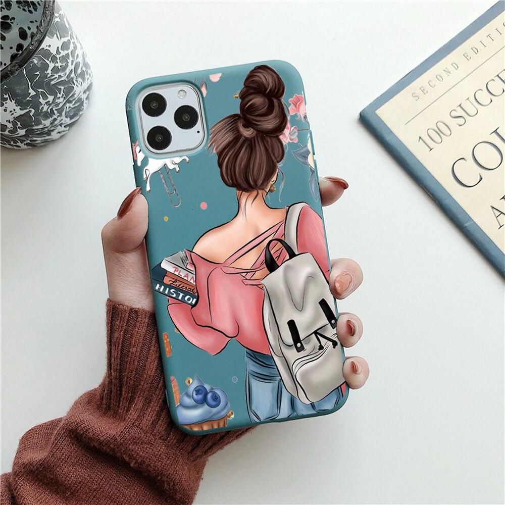 Модный семейный чехол для телефона ярких цветов для iPhone 11 SE 2020, чехол «Супер мама для маленьких девочек» для iPhone 13 12 Pro Max X XS Max XR 6 7 8 Plus