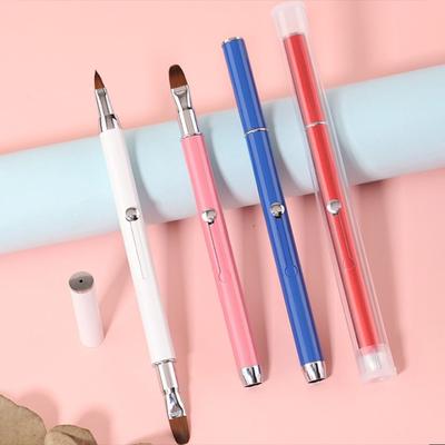 Одинарная кисть для помады Выдвижная кисть для консилера Инструменты для макияжа Двусторонняя кисть для губ для начинающих